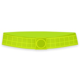 Athle Sport Reflective Belt With Magnetic Closure - High Visibility Magnetic Belt - One Size Fits All - Reflective Running Gear - Reflective Yellow