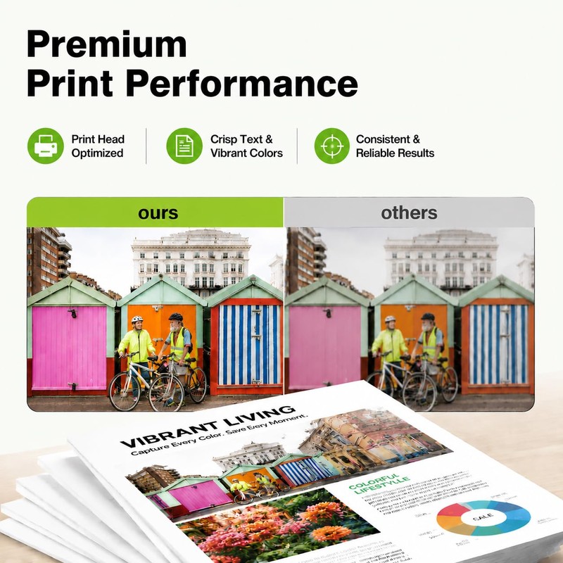 RAKUNI LC501XL Ink Cartridges Replacement for Brother LC501 LC501XL, 4-Pack