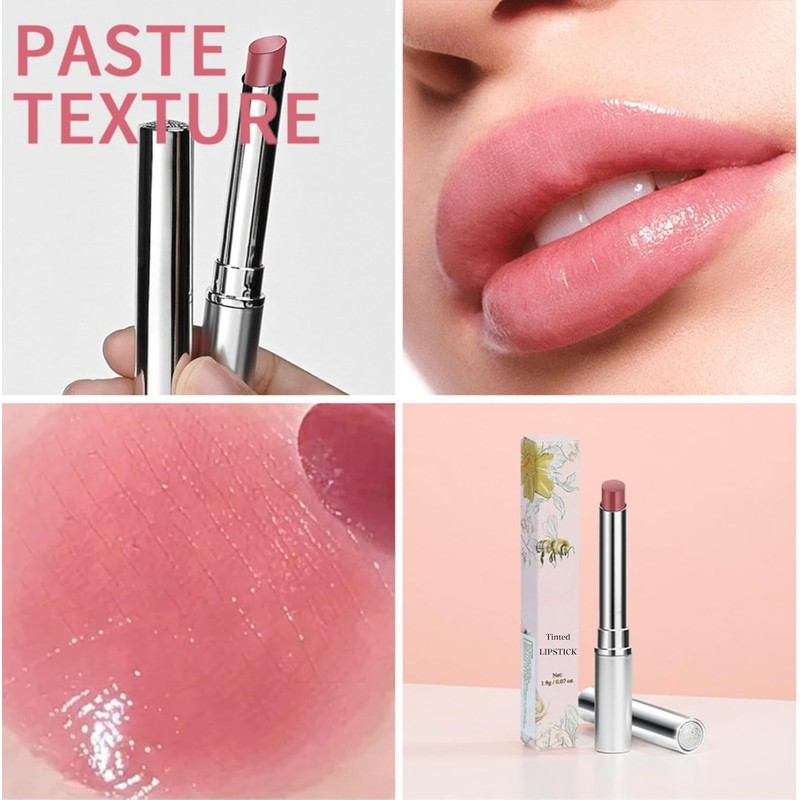 Black Honey Lipstick, Tinted Lip Balm, Moisture Shine Lipstick (Pink)