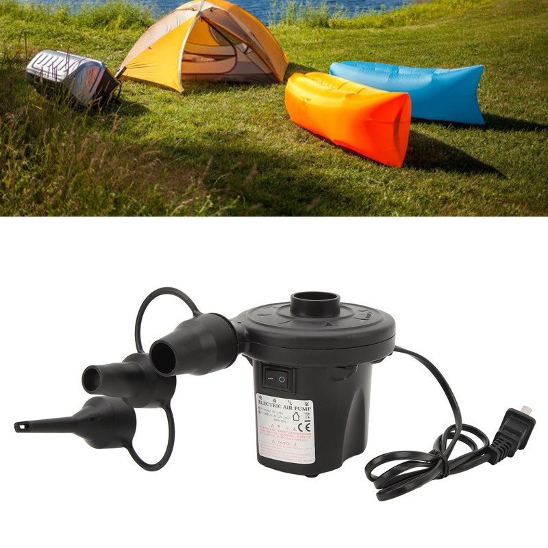 Electric Air Pump Portable Quick Fill Air Mattress Pump with