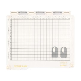Vaessen Creative 2137-033 Easy Stamp Platform Tool for Accurate Craft Stamping, White/Transparent, 23.5 x 20.5 x 1.8 cm