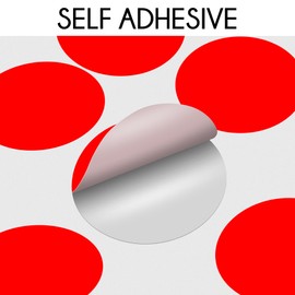 1500 Coloured Dot Stickers - 10mm Round Sticker Dots, 150 Stickers per Orange Sheet for Events, Schools, DIY Crafts & Gifts