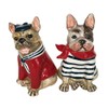 Blue Sky Ceramics French Bulldog Salt & Pepper Set, Multi