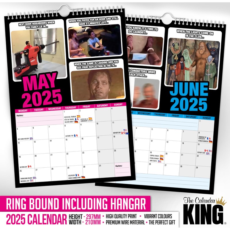 The Calendar King // World's Greatest Memes - 2025 Wall
