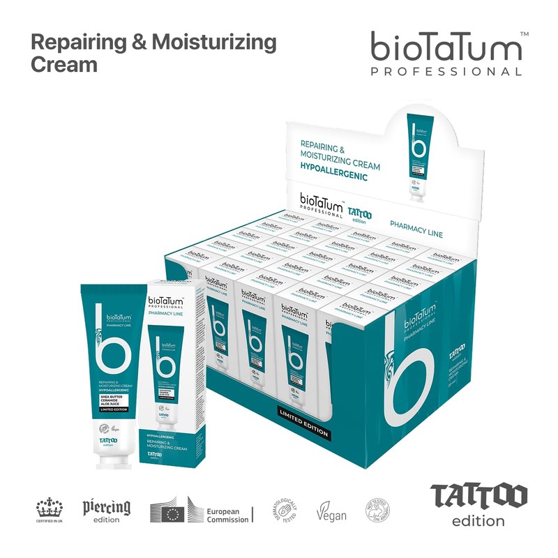 bioTaTum Tattoo After Care Cream 20ml. - Tattoo Moisturiser -