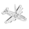 30pcs Metal Thumb Tacks Airplane Head Poster Pins with Clear