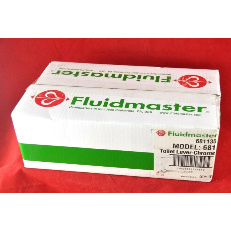 Fluidmaster NEW FluidMaster 681 CHROME Universal Sure-Fit Toilet Flush Lever