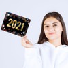 2021 New Year's Eve Metal Sign with Fireworks Motif Rocket