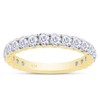 SAVEARTH DIAMONDS Round Cut Lab Created Moissanite Diamond Eternity Stackable