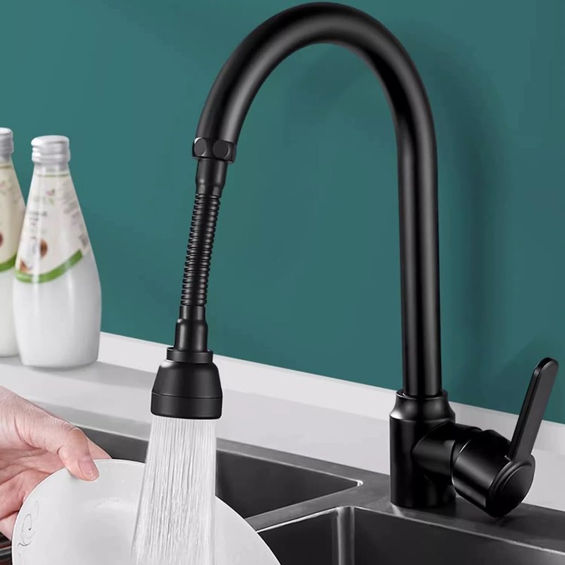 DZGUAI 360° Rotating Splash-Saving Faucet Kitchen Faucet Extension with Universal