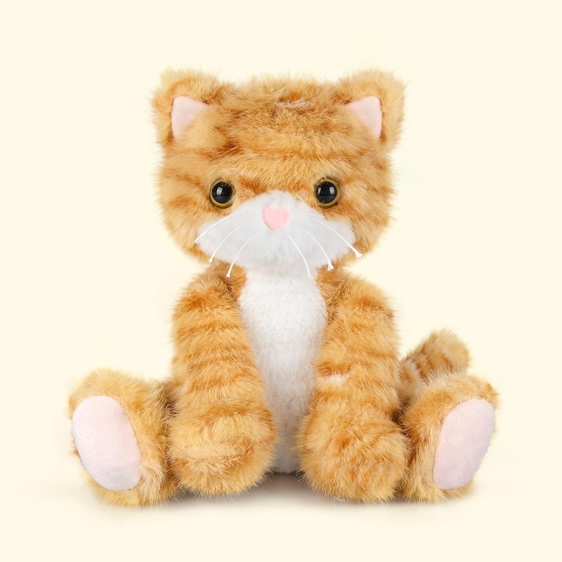 SuzziPals Heatable & Coolable Orange Cat Stuffed Animal, Cat Heating