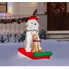 Dogs On Sled Christmas Inflatable by Gemmy, 23GM82224