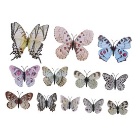 Baluue 12pcs Simulation Butterfly Hair Clips for Women Decorative Barrettes for Holiday Photoshoots and Dance Easy to Wear Hair Accessories for Girls