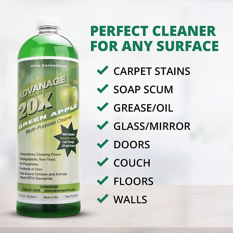 ADVANAGE 20X Multi-Purpose Cleaner Green Apple 2 Pack - Manufacturer