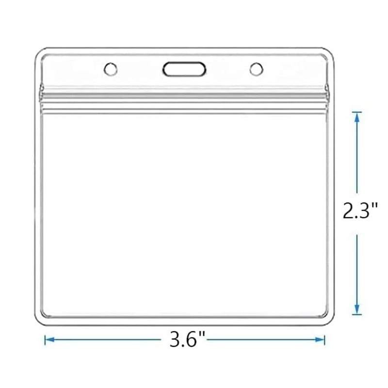 YENGON 5 Pcs Thick ID Card Name Badge Holder Heavy