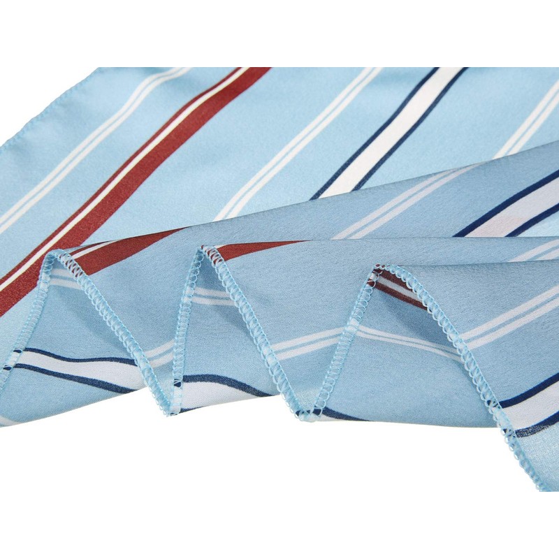 Allegra K Women's Striped Scarf, Neckerchief, Square Scarf, Hair Ornament,