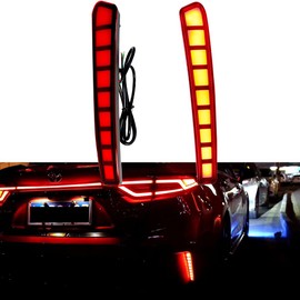 GTINTHEBOX - Lámpara trasera LED para parachoques trasero con luces LED de freno secuencial de señal de giro compatible con Toyota Corolla Sedan 2020, 2021, 2022, 2023