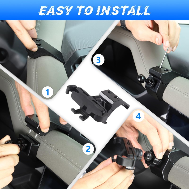 HIRUFAIT Phone Holder Compatible with Land Rover Defender 90 110