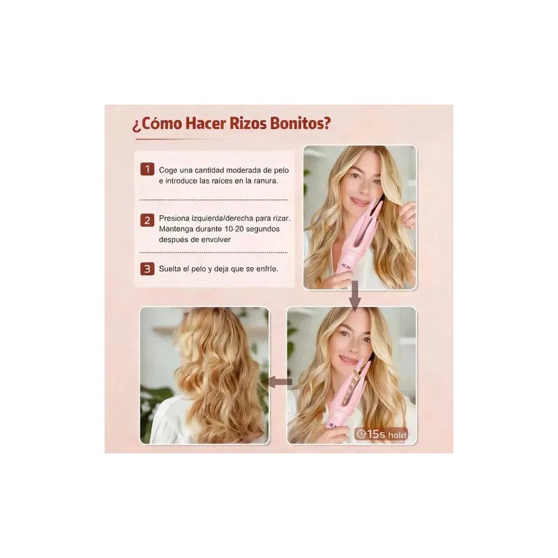Jarphy Rizador De Cabello Ferros Automatic 32mm Rosa