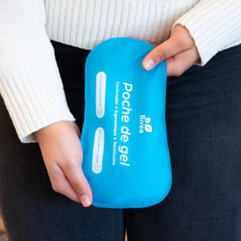 Bivea - Set of 6 Ergonomic Gel Packs for Derivative Bath - Perineal Cryotherapy - Hot/Cold Pack - Large Night Format - Pack of 6