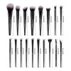 18 Set De Brochas Para Maquillaje Profesional estuche caja Color