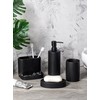 Bathroom Accessory Set 5 Pcs,SURUI Complete Matte Black Bathroom Accessory