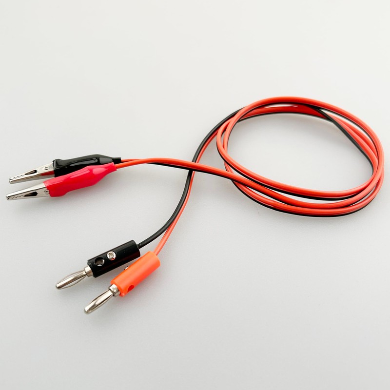 EFGTEK 2 Pack Banana Plug to Alligator Clip Test Electrical
