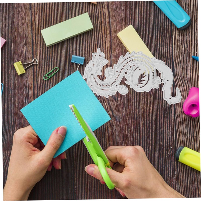 VILLFUL Dragon Metal Cutting Die for Scrapbooking Sturdy DIY Template