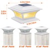 SIEDiNLAR Solar Post Lights Outdoor Glass LED Fence Cap Light