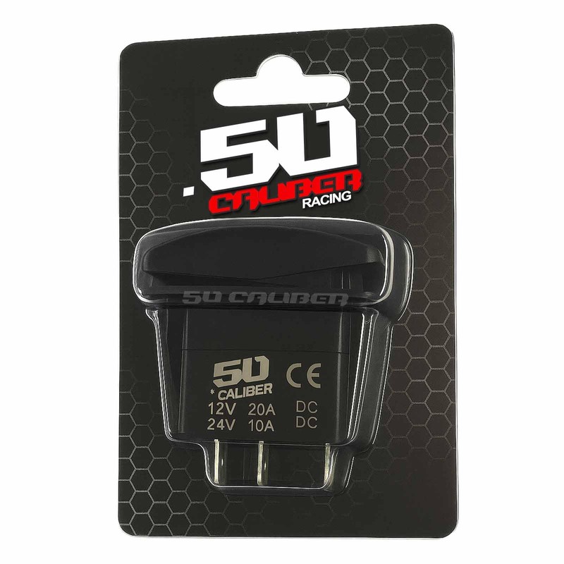 50 Caliber Racing Rocker Switch ON/Off Boom Box- LED Backlit