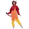 SimZoo Adult Animal Onesie Pajamas, Men and Women's Hell Red