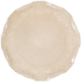 Charge It by Jay Roberta Iris Luster Charger Plate 13” Decorative Glass Service Plate for Home, Professional Dining, Perfect for Upscale Events, Dinner Parties, Weddings, Catering, 1 Piece, Pearl