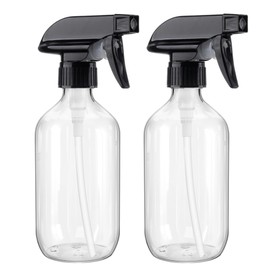 Teyssor Plastic Spray Bottles Empty Water Spray Bottle 500ml/16.9oz Fine Mist Refillable Bottles for Cleaning Solutions, Plants, Hair, Essential Oils 2 Pack