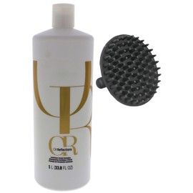 Oil Reflections Luminous Reveal Shampoo 33.8 oz and M Hair Designs Silicone Scalp Brush (Bundle)