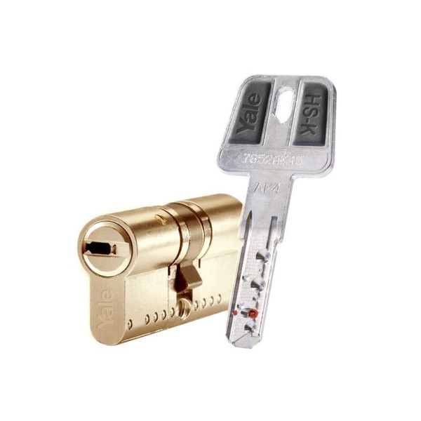 Yale HSKMOD3030L4 30 x 30mm HSK High Security Brass Cylinder
