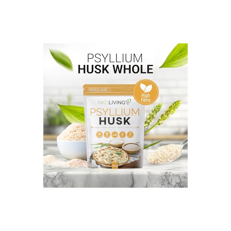 NKD Living Whole Psyllium husks (1kg, 2 x 500g)