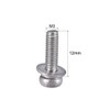 sourcing map M3 x 12mm 304 Stainless Steel Phillips Pan