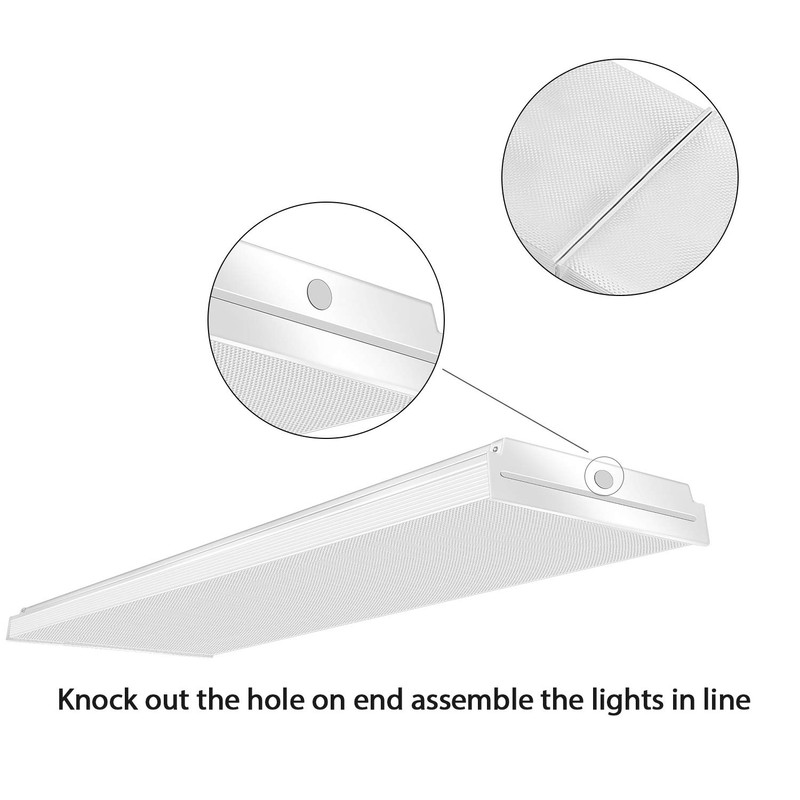 FAITHSAIL 4FT LED Wraparound Light 60W LED Office Lights, 7200lm,