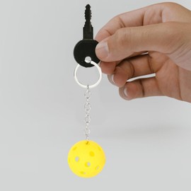 Ronyme Car Keychain Pickleballr Bag Pendant Bling Creative Ornaments Pickleball Keychain Pickleball Bag Tag for Party Gifts Handbag, yellow
