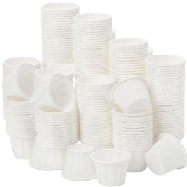 HningBuyox 1000 Pack Paper Sample Cups, 0.75oz Small Med Cup for Tasting, Mini PaperCups with Water Proof Lining, Souffle Portion Cups for Dessert, Souffle, Jello Shots, Juice