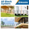 Muzata 5ft-10ft Complete Set 36" Cable Railing Post Kit Include