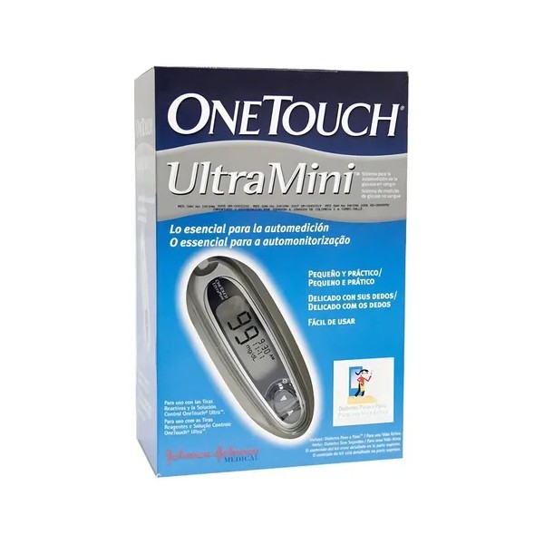 Kit Glucometro One Touch Ultra Mini 10 Tiras 10 Lancetas