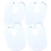 BabyPrem Premature Baby Bibs 4 Pack Terry Snap on Clothes