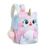 Cat Backpack Girls Plush Colorful Cute Bookbags School Bags Gift