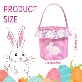 HYran Osterkörbchen Kinder, Osterkorb mit Henkel, Osternester zum Befüllen, Osterhasen Taschen, Ostertasche, Geschenktüten Ostern, Osterdeko Ostern, fur Ostereiern, Süßigkeiten, Kunsthandwerk usw