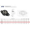 PTI Flange Bearing Shaft Diameter 30 mm Type UCFL 206