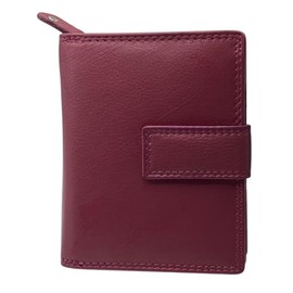 Velluci Pelle Leather Ladies RFID Purse, Women's Genuine Leather Wallet, Ladies Bifold Purse, RFID Blocking Ladies' Wallet, RFID Purse for Women