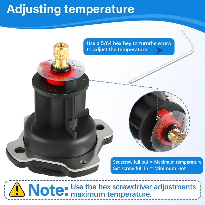 GP76851 Mixer Cap and GP500520 Pressure Balancing Unit Kit, Compatible