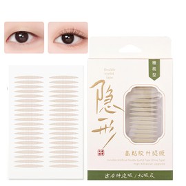 DayaEmmoTQ Double Eyelid Tape - Ultra Fine Nude Natural Low Profile Double Layer Tape Strong Easy to Apply Waterproof Double Sided Strong Double Eyelid Tape (F)