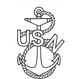 CLASSIC CHIEF   PETTY OFFICER  USN NAVY E-7 STICKER DECAL
